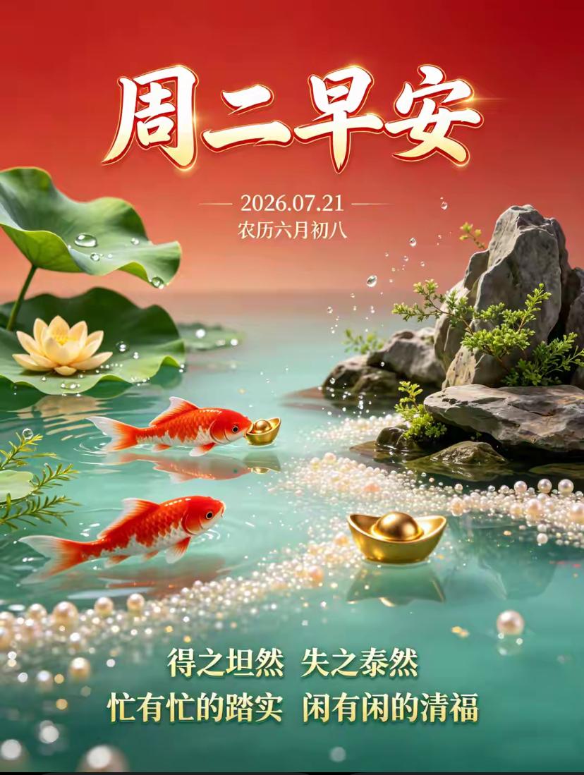 🌺2026./7月21日，暑季有清风徐来，凉意朝夕相伴🌺

🌿☀️伏天光景