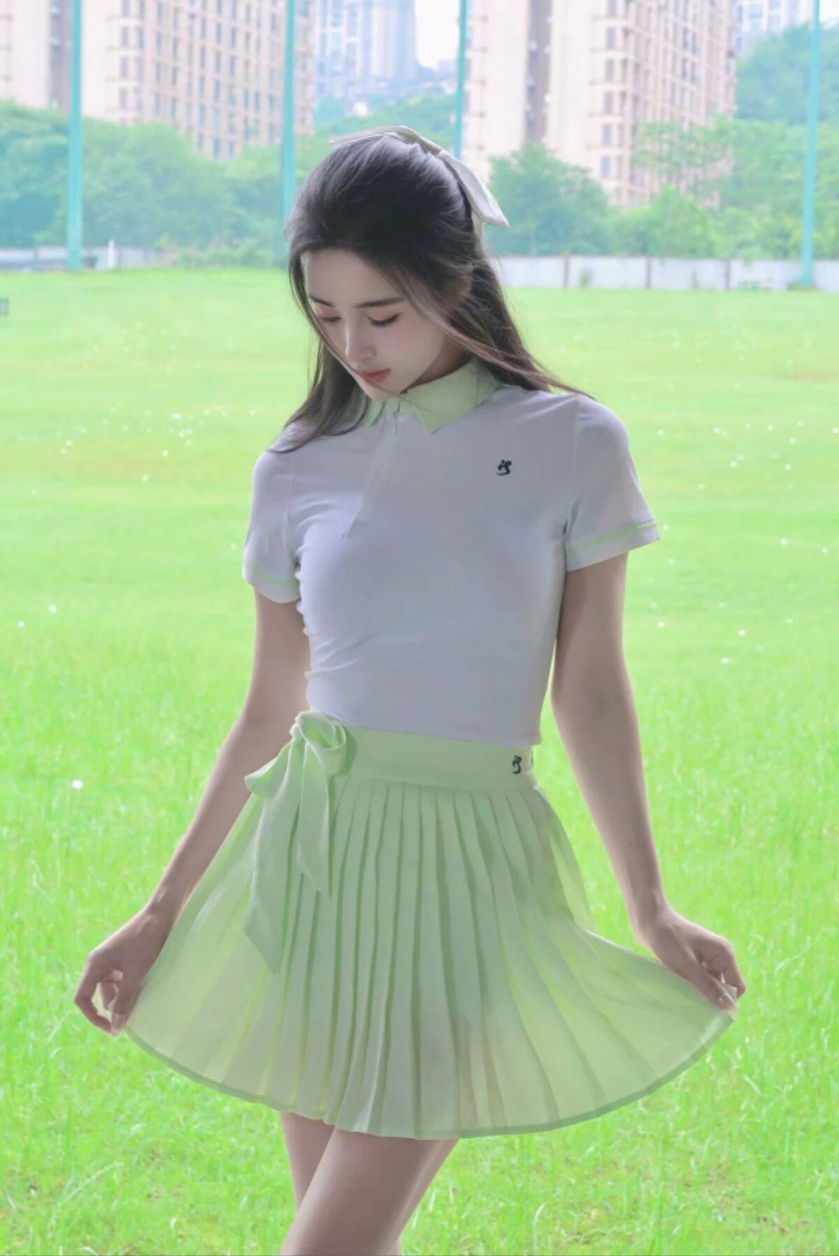 清新校园风，少女心爆棚的穿搭！💚👗👗