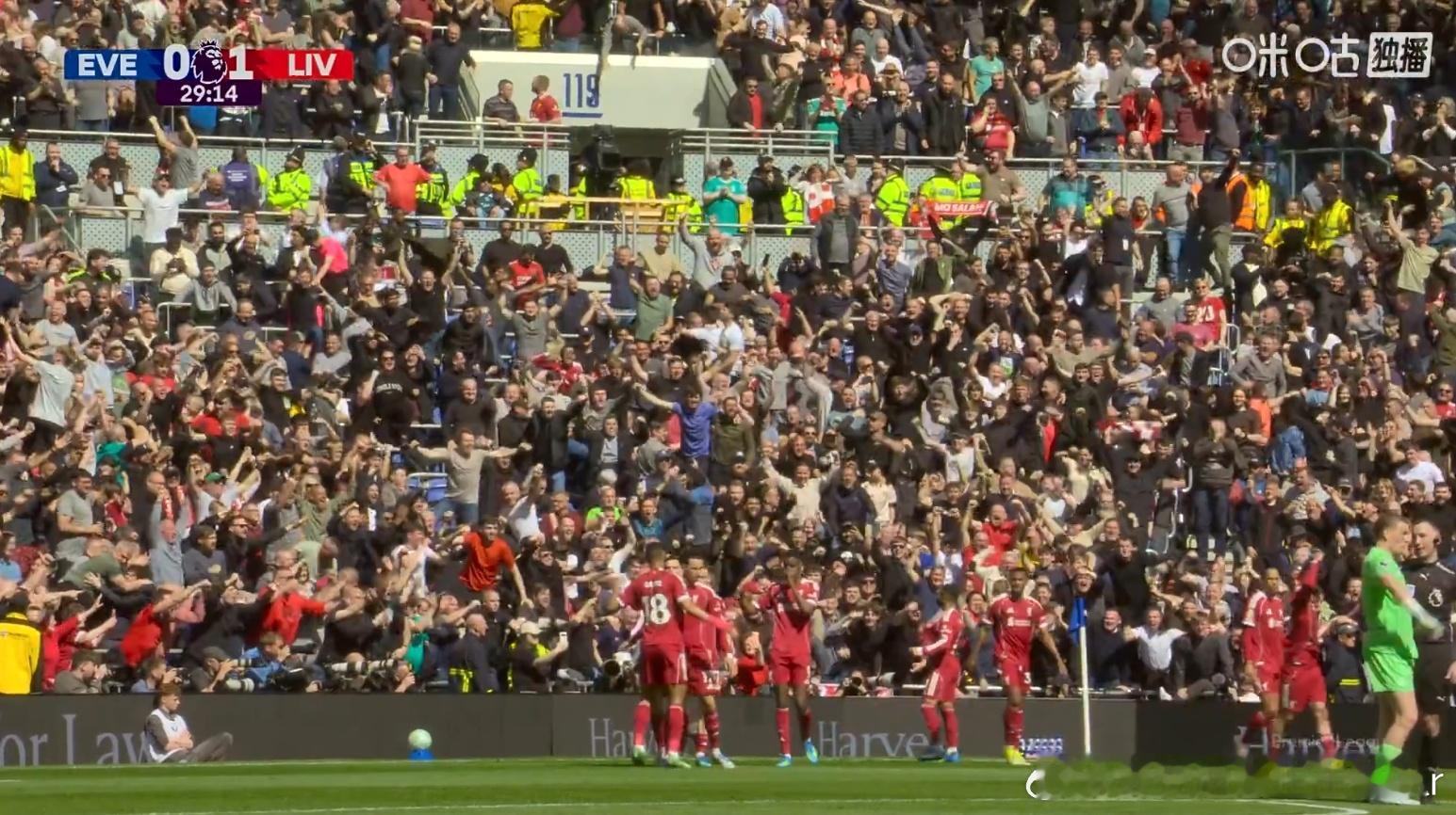 TMD大难不死必有后福是吧？加克波助攻萨拉赫破门！埃弗顿vs利物浦利物浦