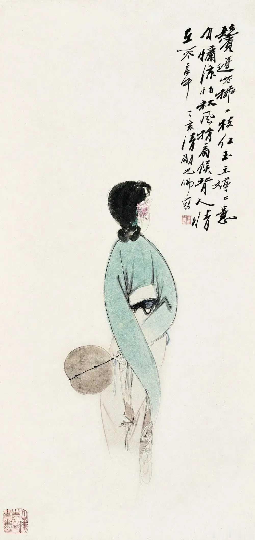 胡也佛（1908-1980），又名胡若佛，浙江金姚人，上海新华艺术专业毕业，工书