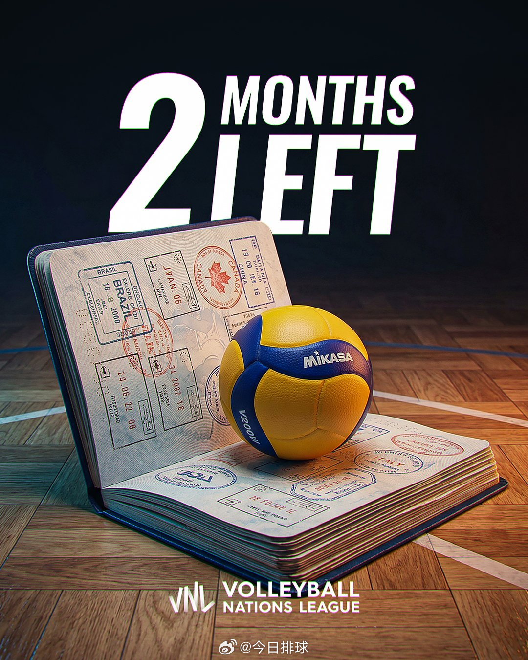 距离2026年世界排球联赛 开赛还剩下2个月… 