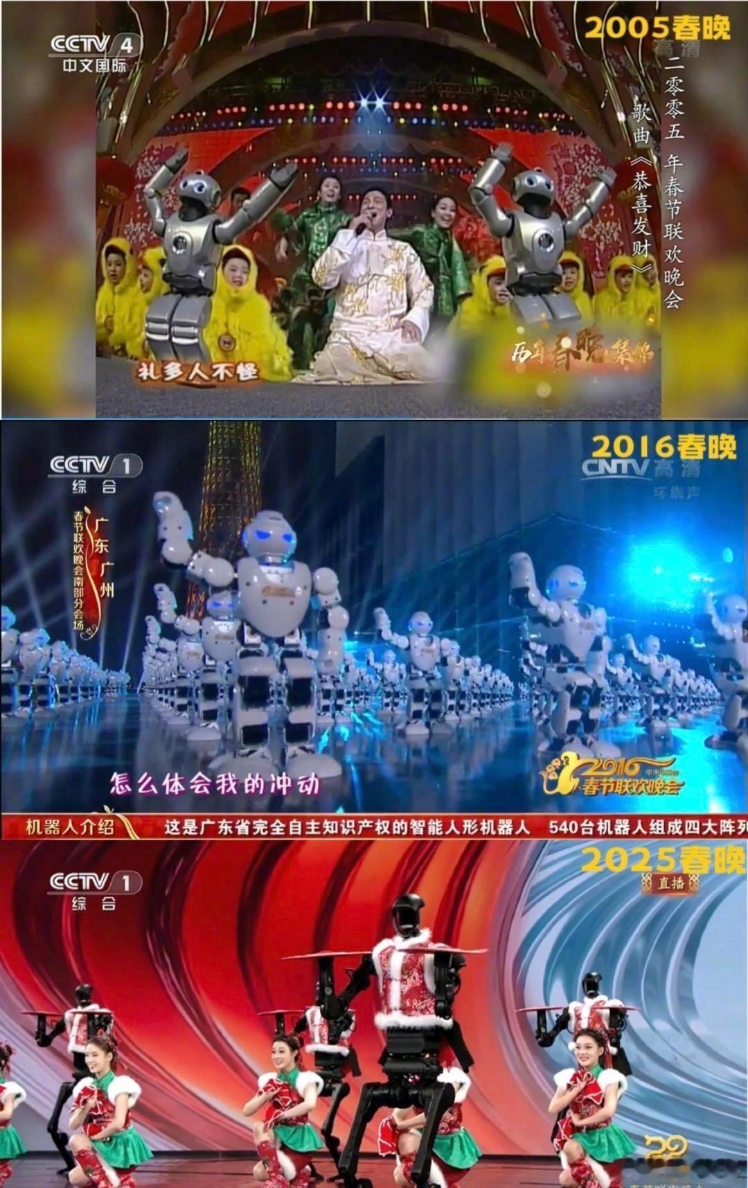 春晚段子大考春晚春晚机器人进化史，机器人真的好忙机器人全面入侵春晚