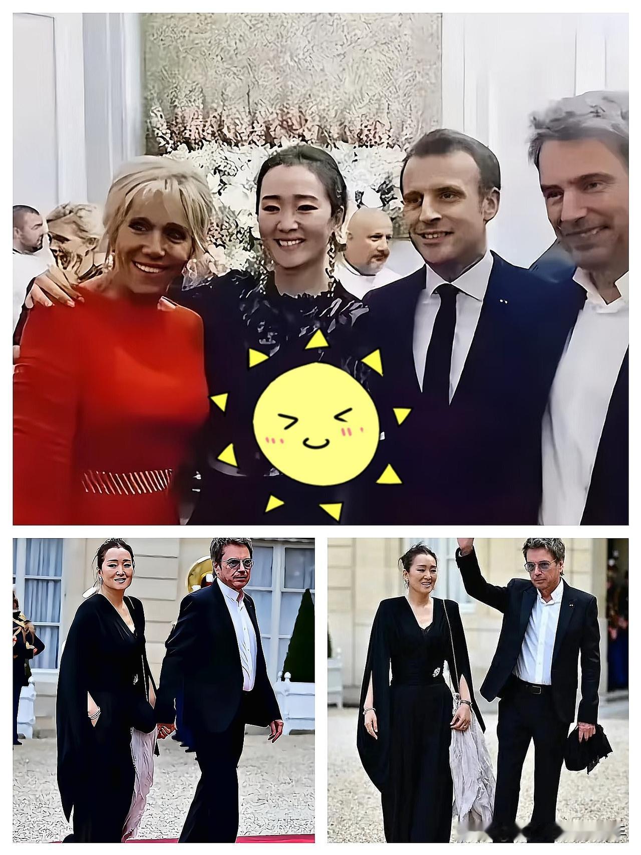 章子怡怕是也没想到，
马克龙访华的随行名单里，居然有巩俐夫妇

同样是叱咤国际的