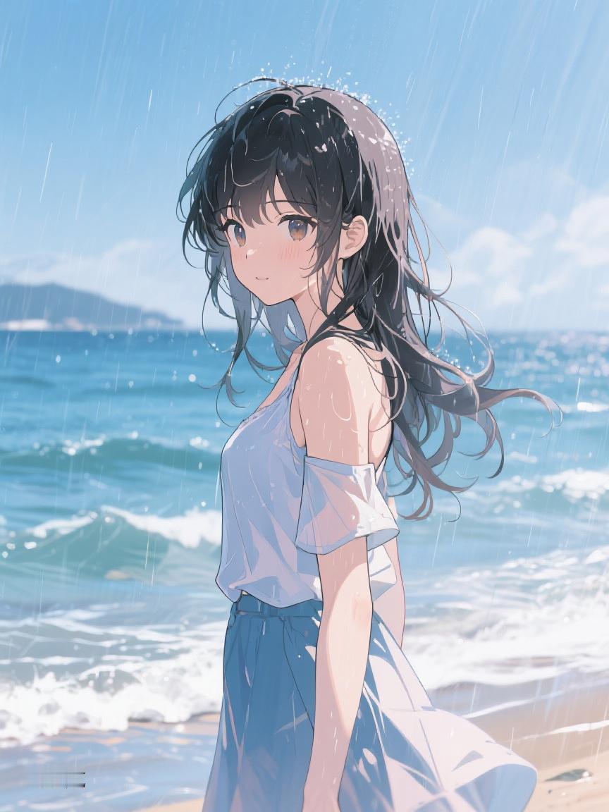 看那点点雨丝，似是生活里的细碎温柔