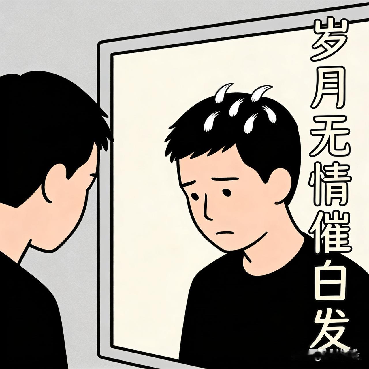 别以为凑出句上联就很有才，不过是对着白发自怨自艾，苦思几天对不出下联，别自我感动