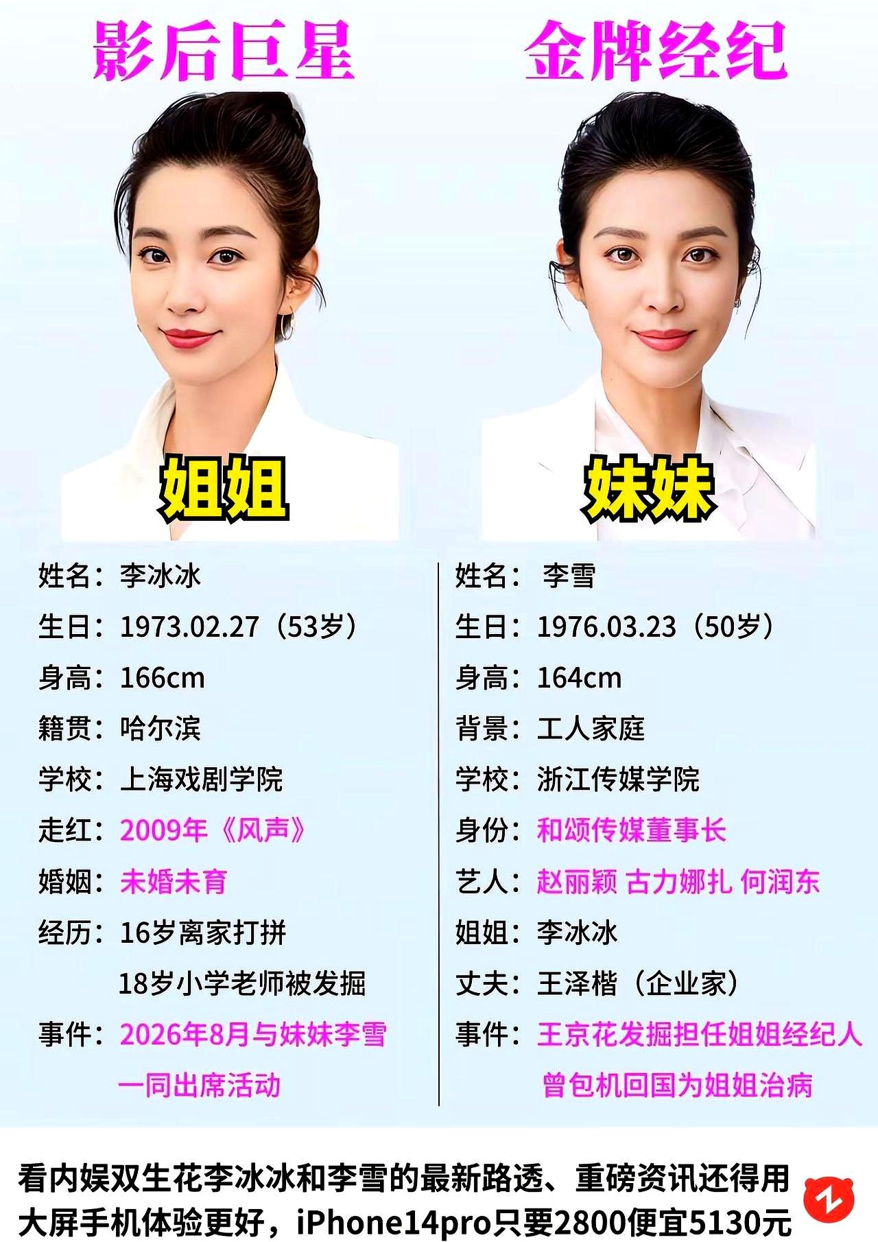 刷到李冰冰和李雪这几个字时，先冒出来的不是八卦心，倒是有点感慨。
和颂传媒、明星