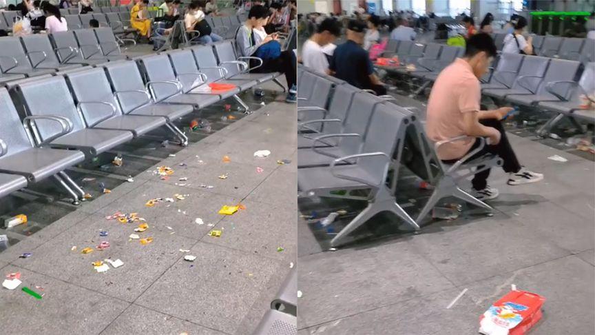【火车站变“垃圾站”？旅客反映“熏得人眼睛都睁不开”，官方回应】7月14日，河南