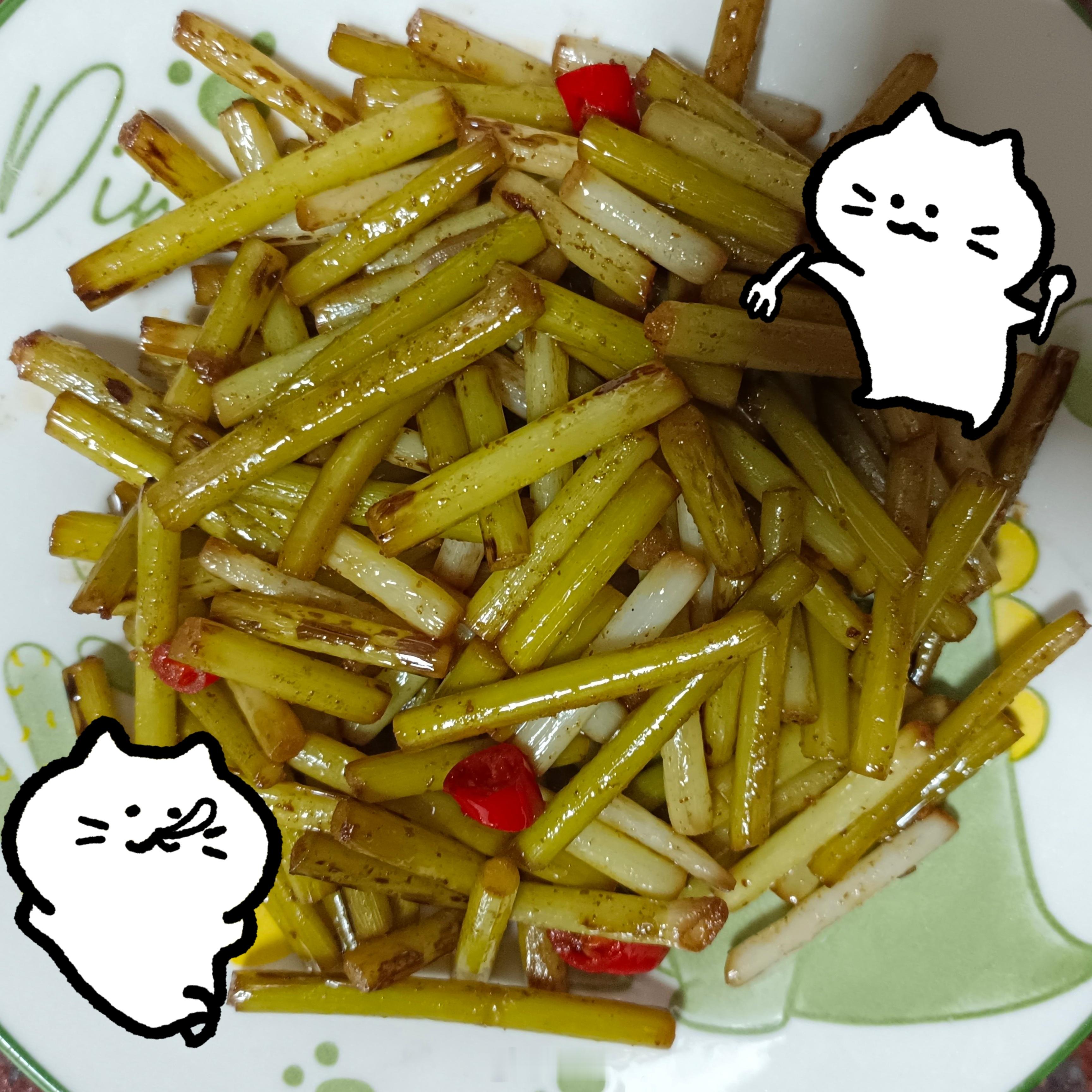 选购了10斤蒜苔，我宣布蒜苔是这个世界上最好吃的东西 蒜苔