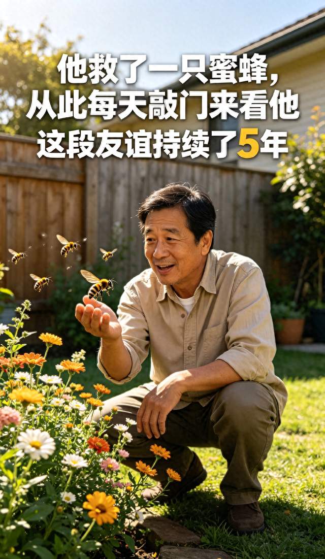 澳洲男子养蜜蜂当宠物，蜜蜂每天准时来敲门，坚持陪伴整整5年