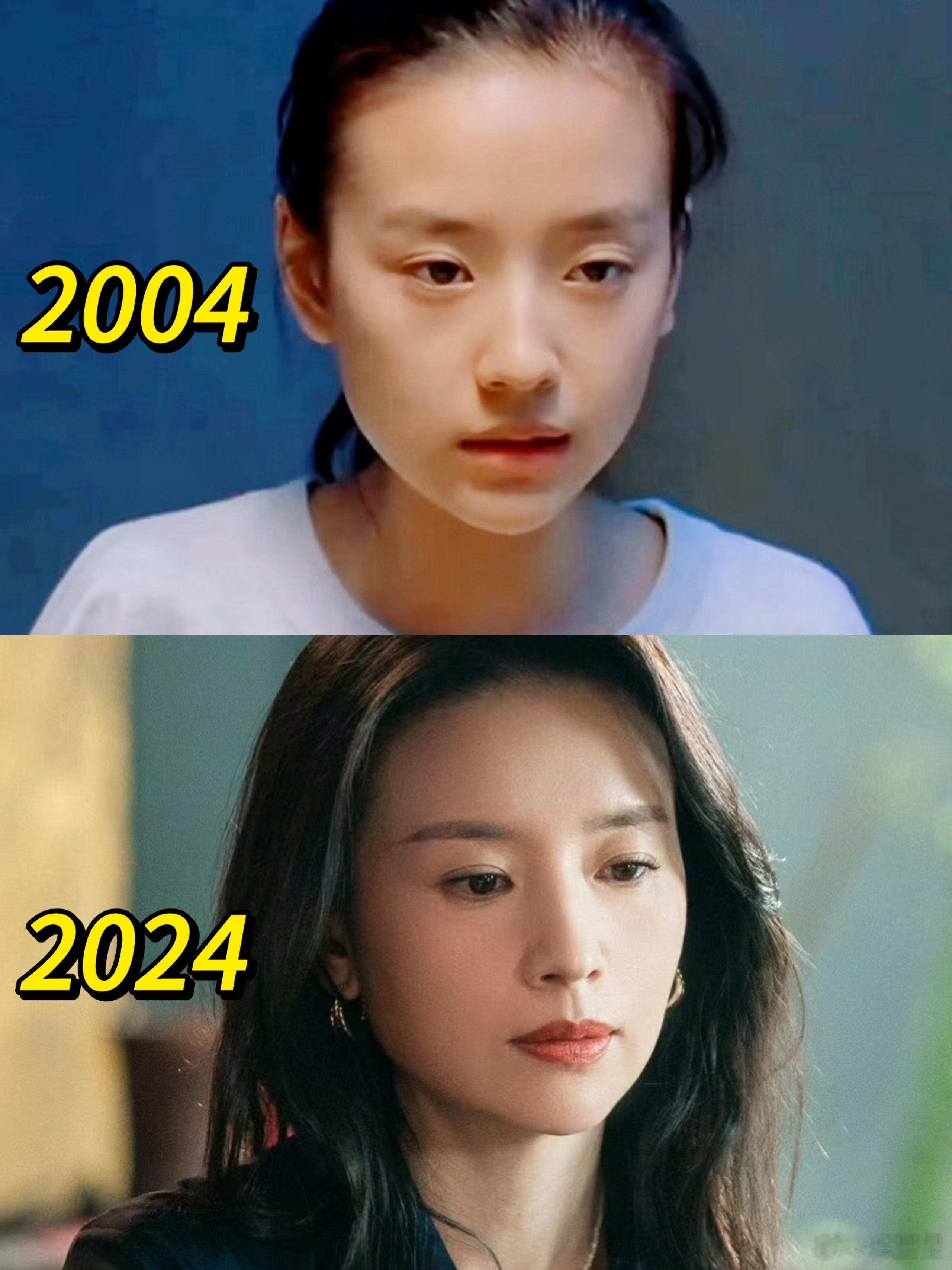 董洁这脸...还真应了那句话...岁月不败美人！20年过去状态还是这么好，谁能想