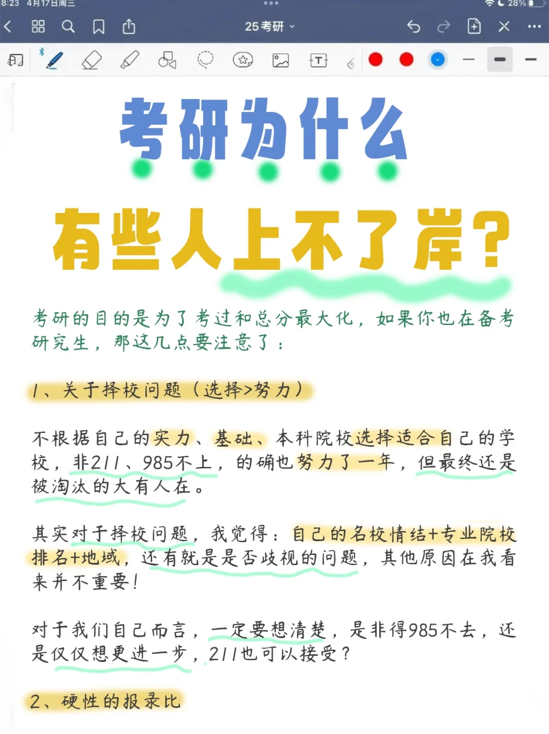 考研通过了才知道为什么有些人上不了岸❗