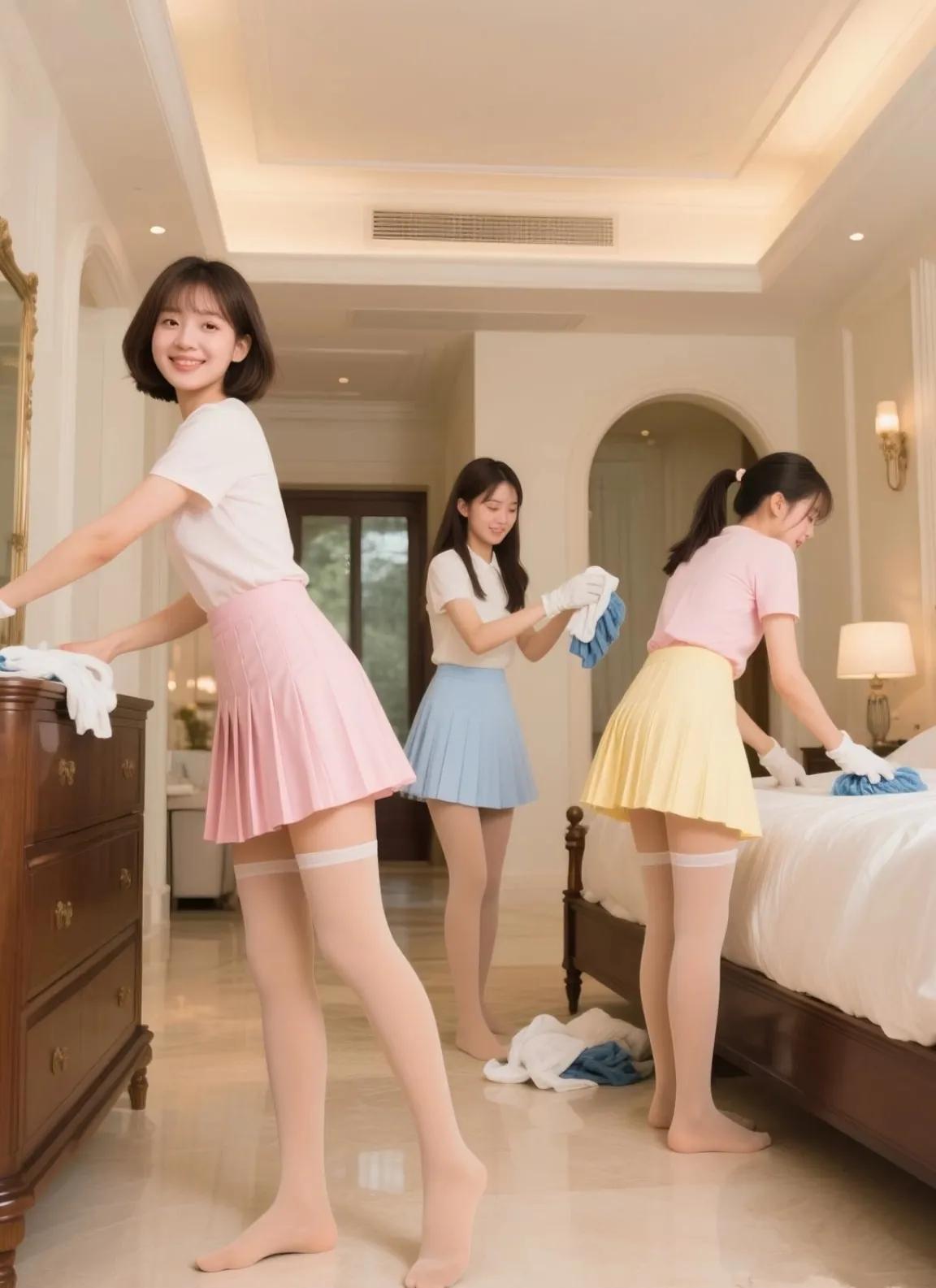 闺蜜一起打扫，温馨又快乐！💖🧽分享一张你最近随拍的照片 靓女的优美影像分享