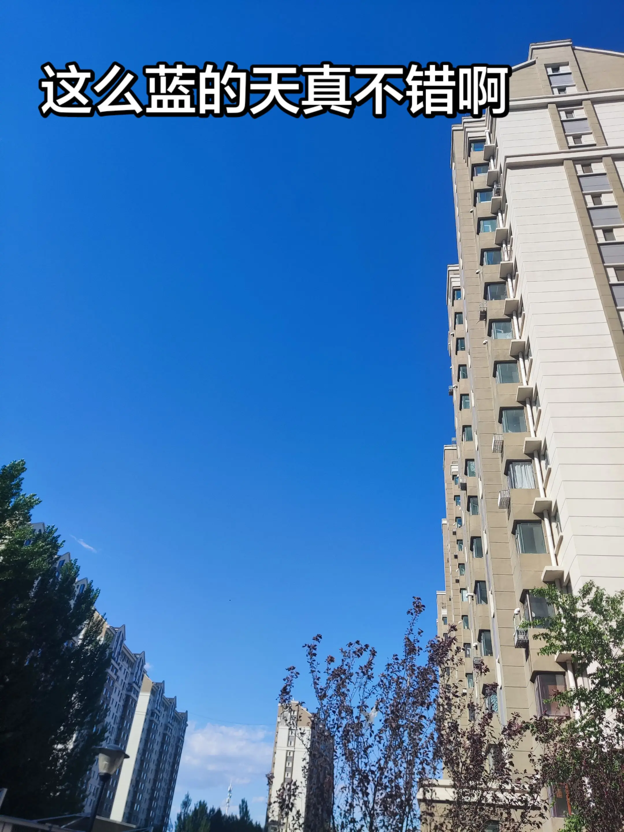 蓝天。