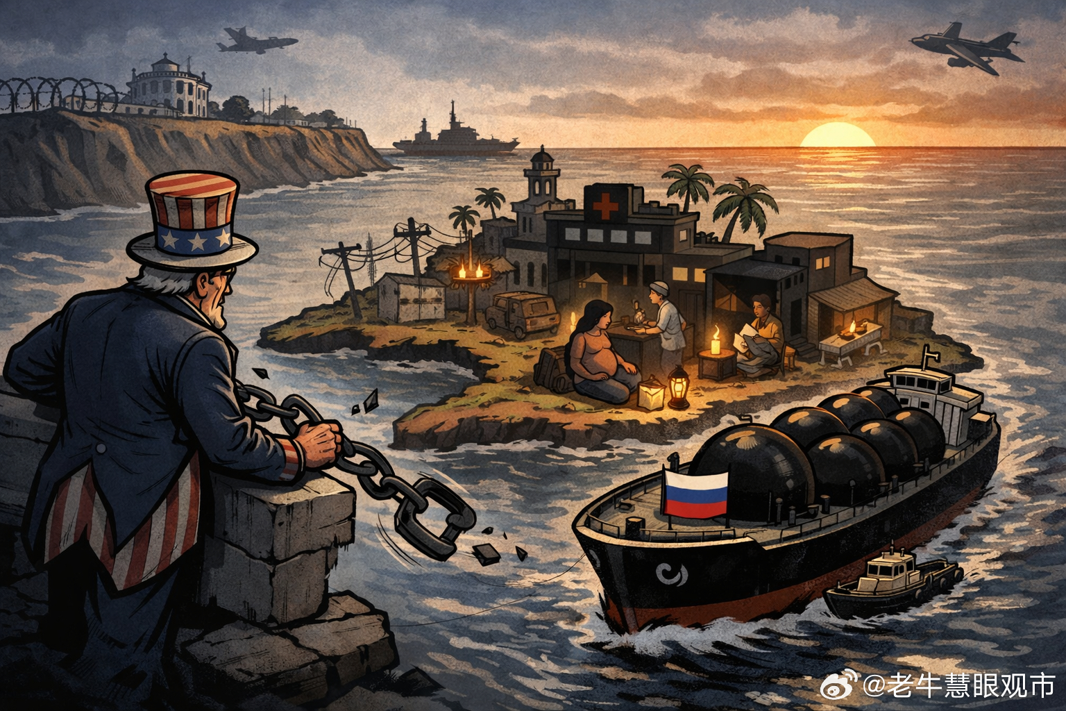一艘俄油轮，撕开了美国对古巴封锁中的现实裂缝在美国持续加码对古巴的金融与能源封锁
