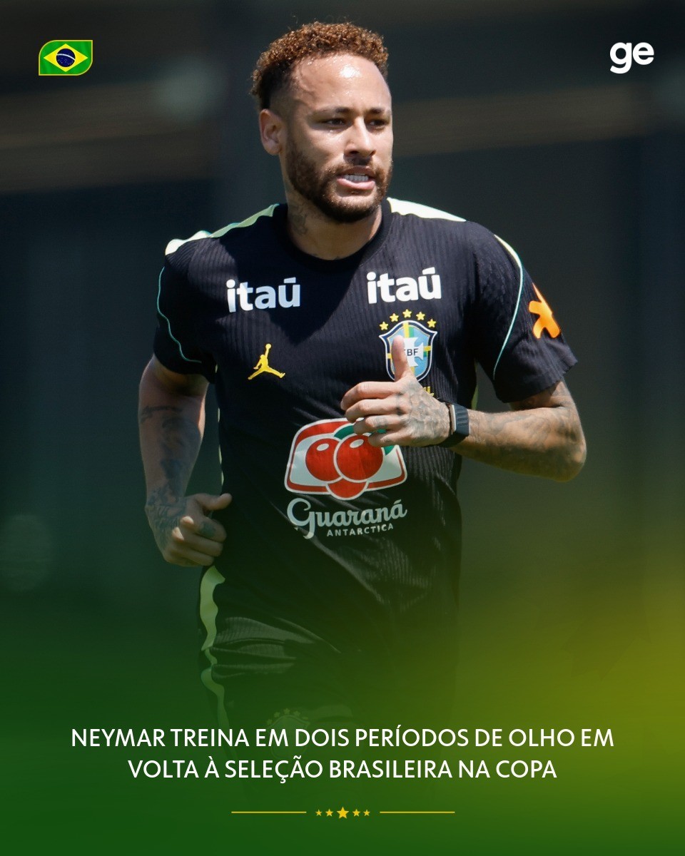 neymar 内马尔本周三随巴西国家队在美国开启了一日两练的日程。上午，他首次入