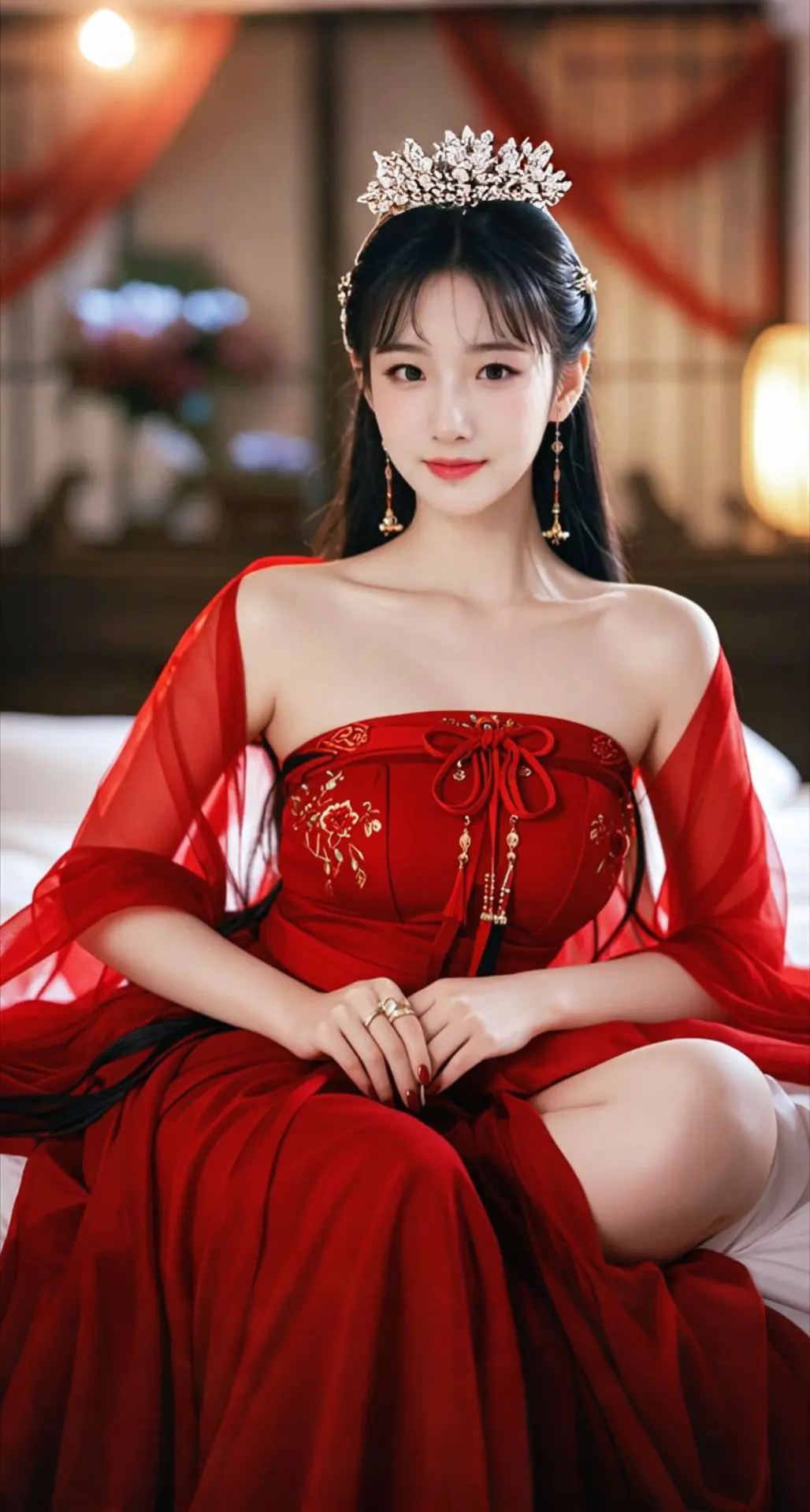 AI扩图 AI红榻妖姬