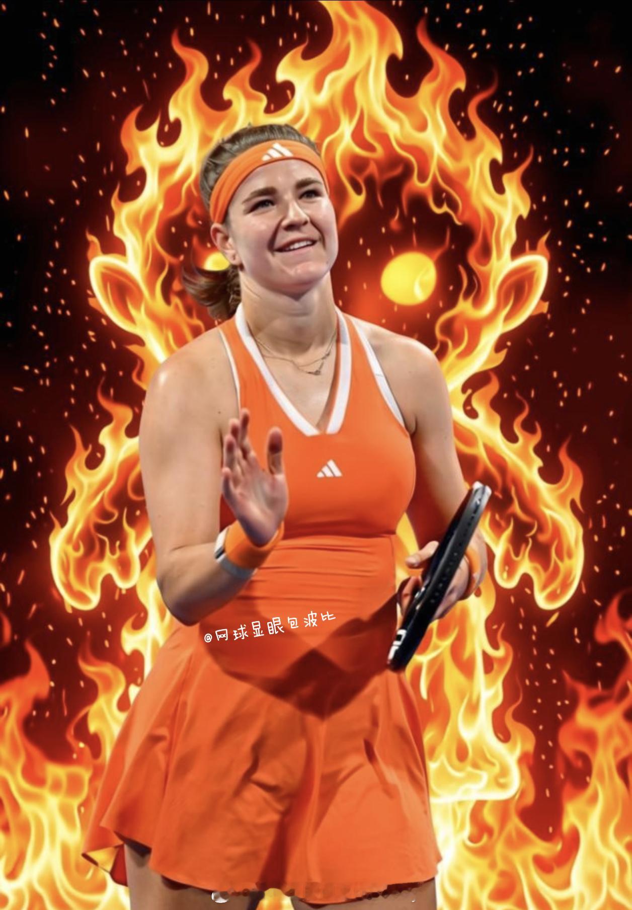 🔥穆霍娃在多哈击败维多利亚·姆博科，赢得个人首个WTA1000赛冠军后发言🎤