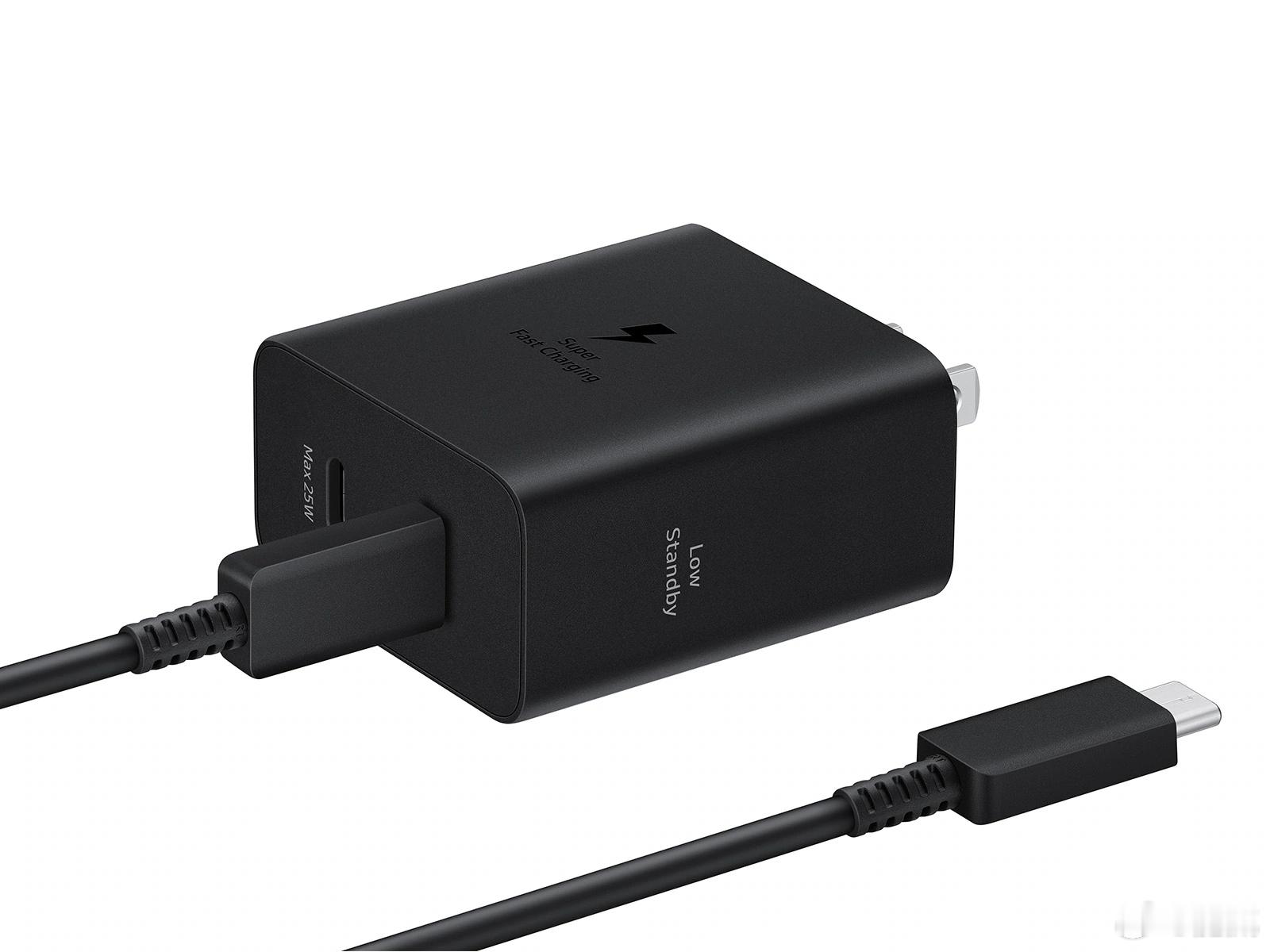 三星出了个50W双C，C1峰值50W，C2峰值25W，双口一起用就是25+25，