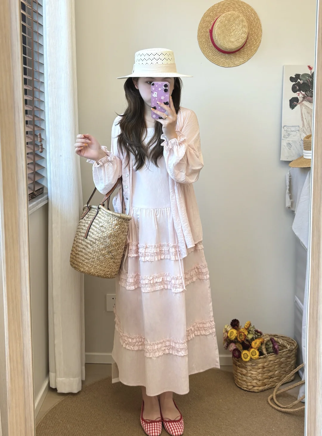 🍧粉裙子➕粉衬衫