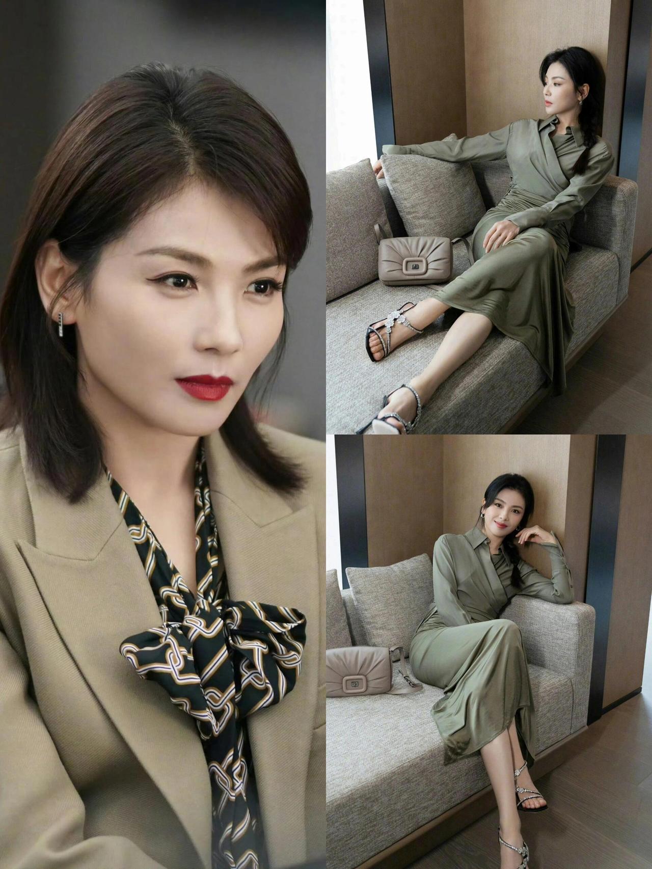 刘涛
168cm的身高
配着温婉大气的五官
刘涛这副“国民贤妻”的配置一亮相就自
