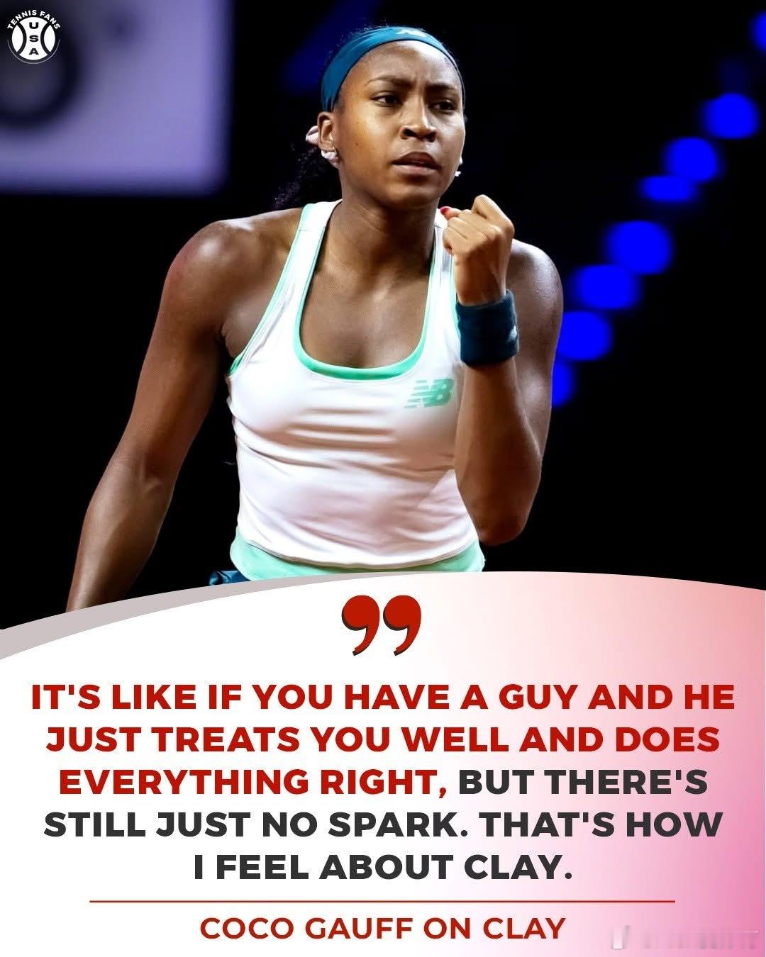 去年的法网冠军高芙居然这么评论“红土”伤心了❤️🩹马德里大师赛