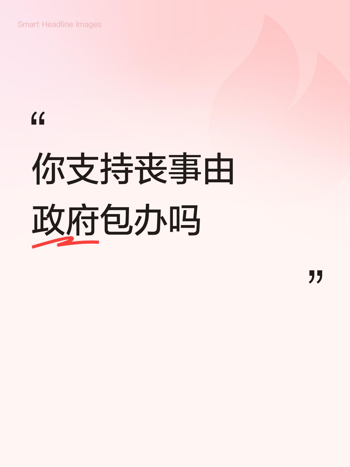 你支持丧事由政府包办吗这种规定非常好，适合民心，建议切实执行，村干部要抓管。