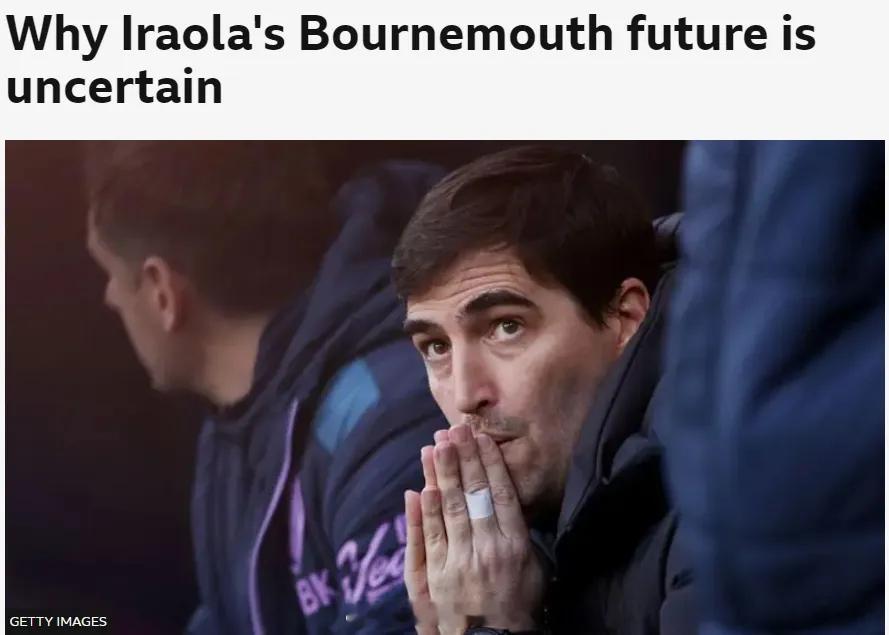 BBC记者SM消息，水晶宫是密切关注伯恩茅斯主帅伊劳拉的俱乐部之一，他们正寻找格