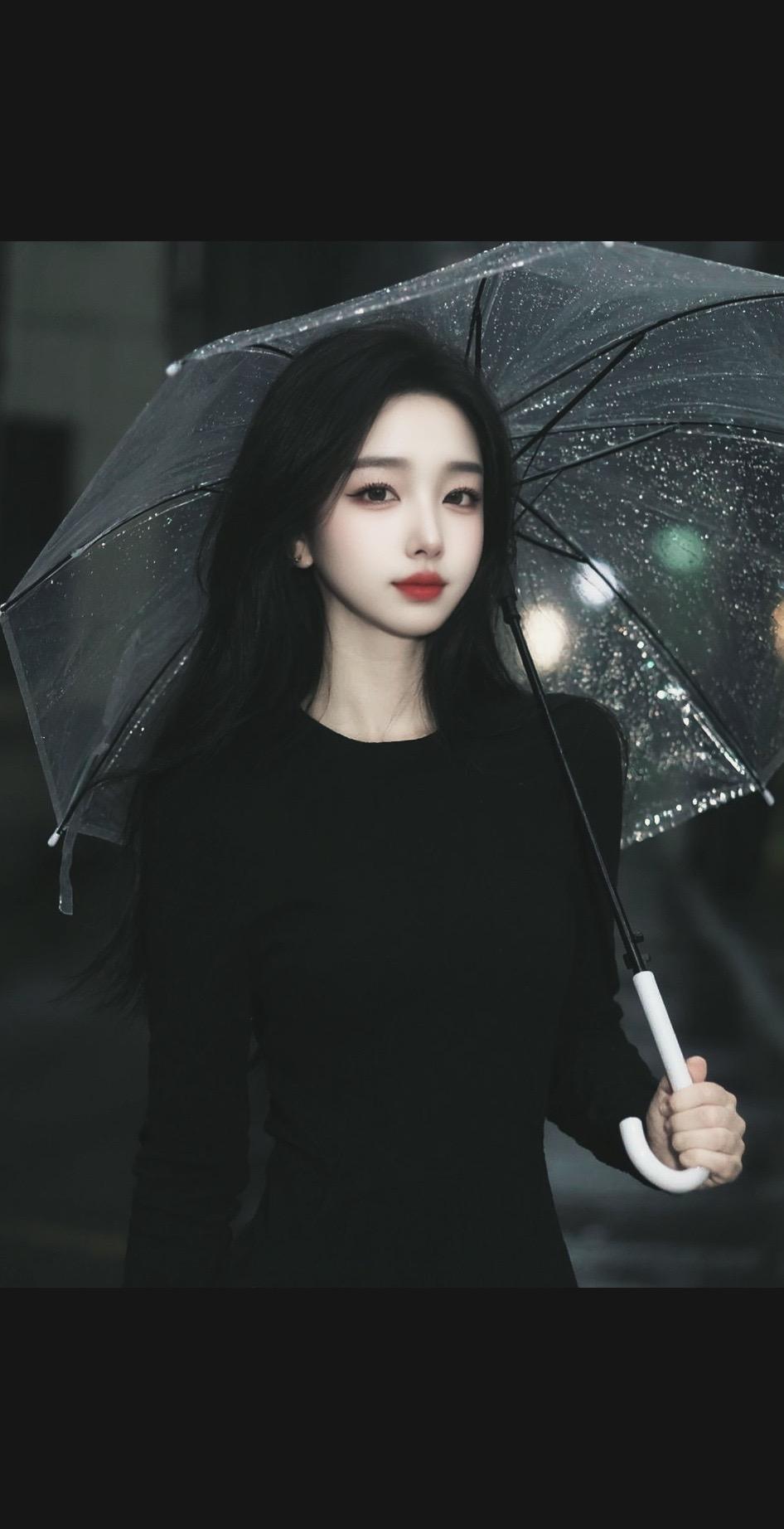 AI雨幕写真 原创视频 暗黑系 雨天拍照 情绪
