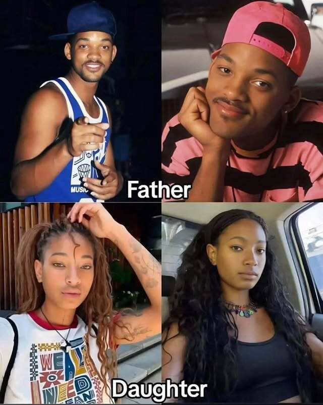欧美男明星和他们的女儿们遗传这块爸爸的长相决定下一代的颜值说过很多次了面部是真相