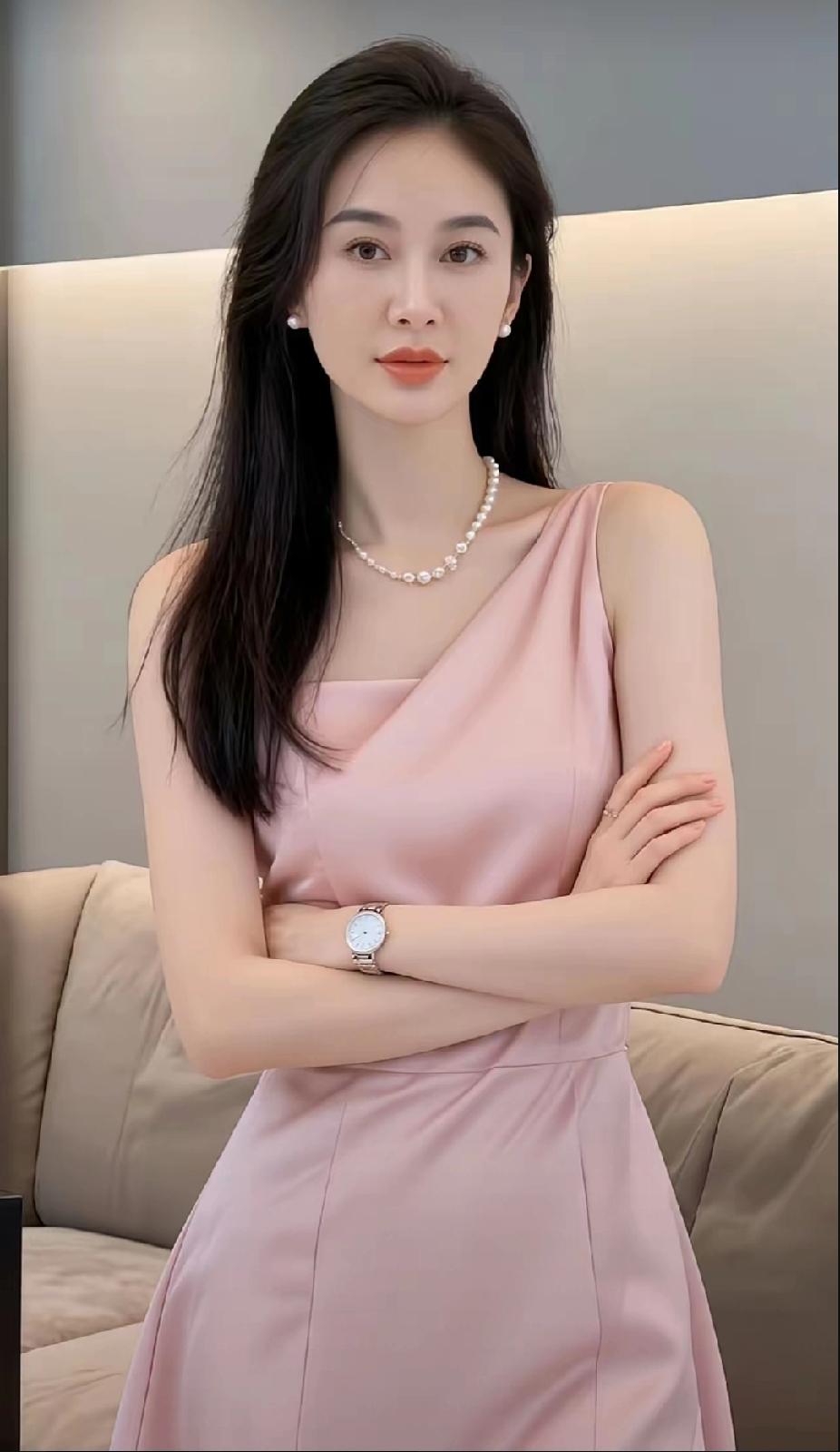 优雅粉裙，气质满满，珍珠项链点缀，完美女神范儿！舒适美丽穿搭 如何才能展现自己的