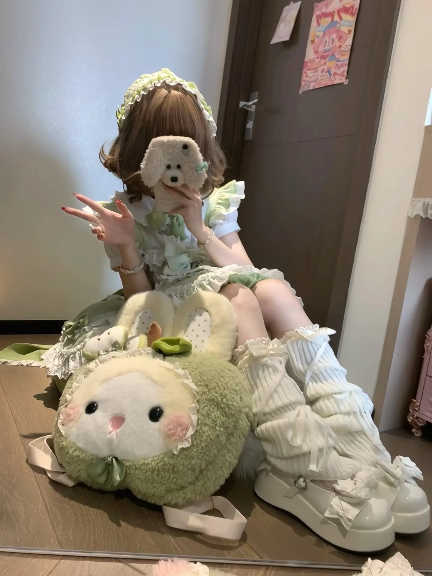 来一口青苹果。