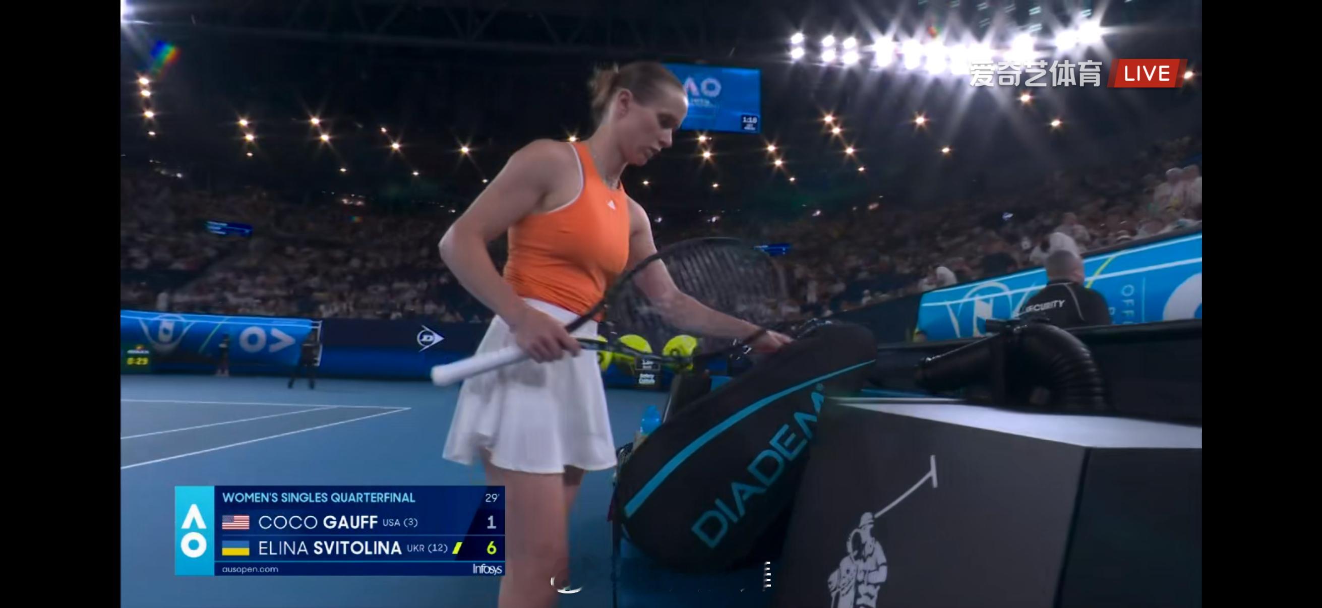 高芙🇺🇸首盘送出5个双误和14个UE1-6 斯维托丽娜🇺🇦！澳网2026