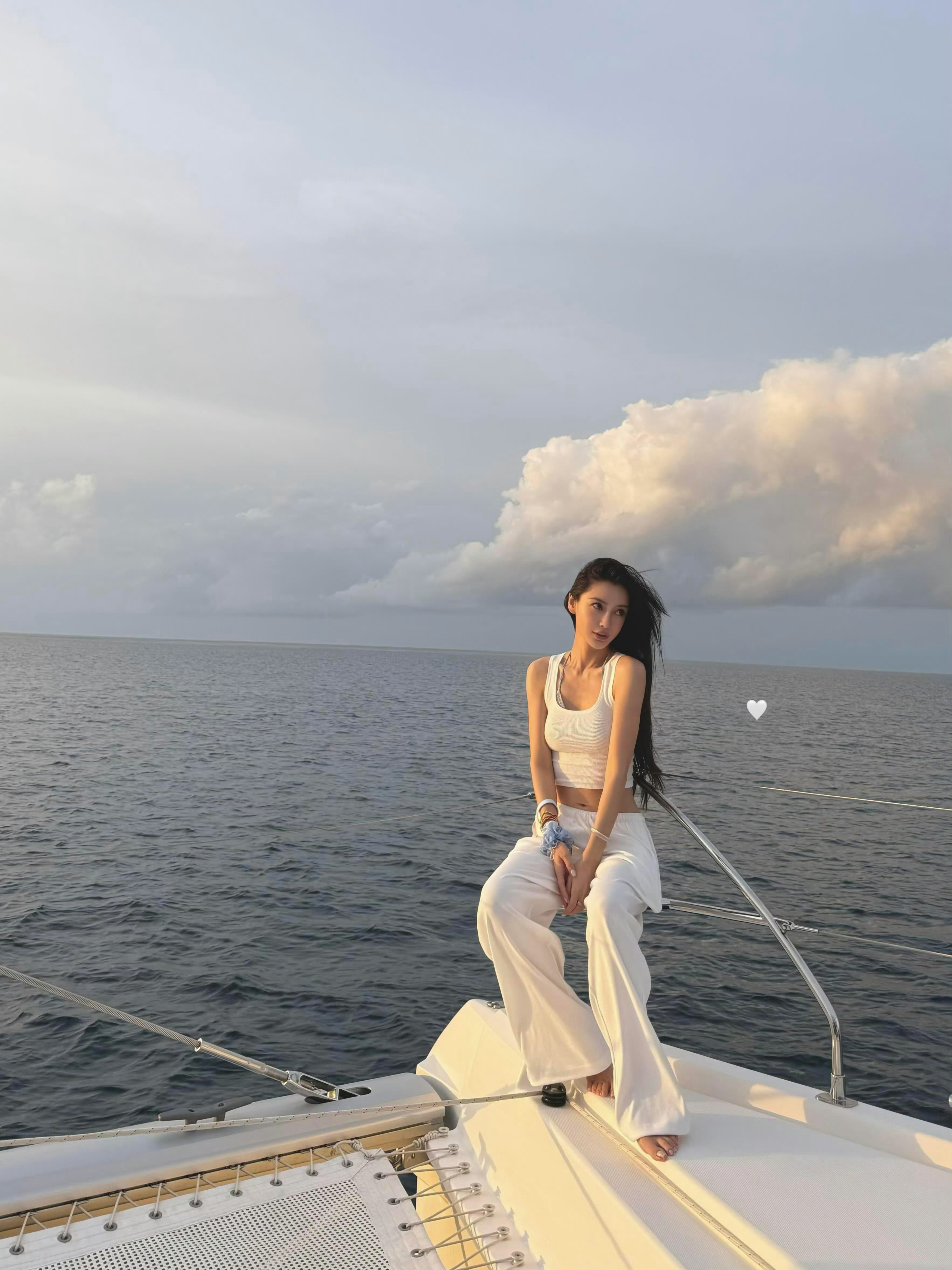 Angelababy马尔代夫游客照angelababy 姐姐状态真好 好好享受假