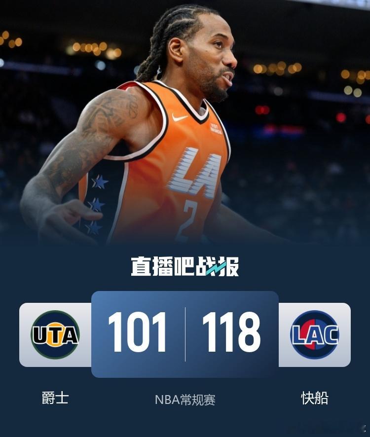 NBA常规赛今日继续开打，快船￼坐镇主场迎战爵士￼，快船近期状态回暖收获一波5连