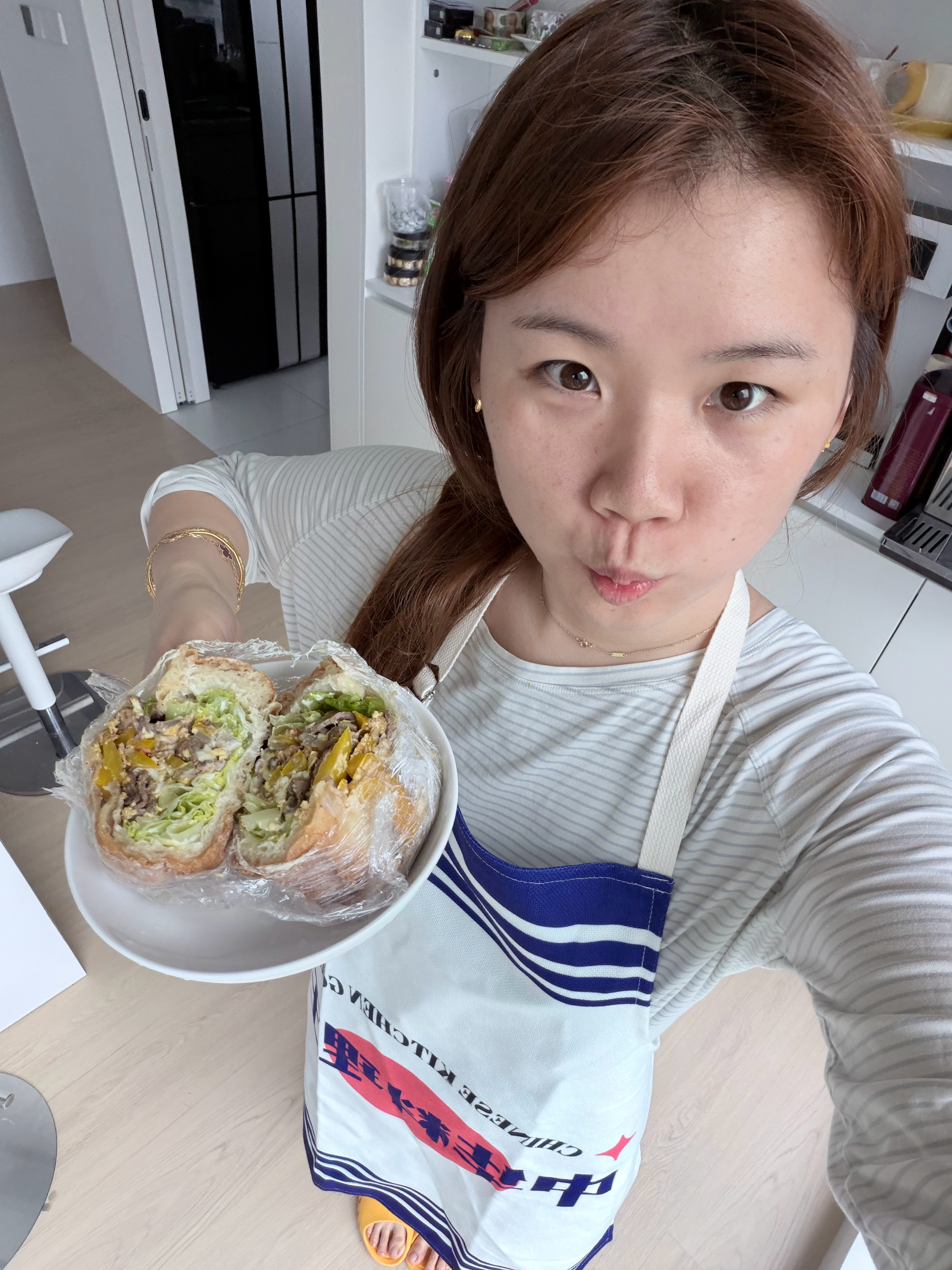 对自己有够好的，光怕自己不够吃，最后做了这么大两坨哈哈哈哈哈哈哈 