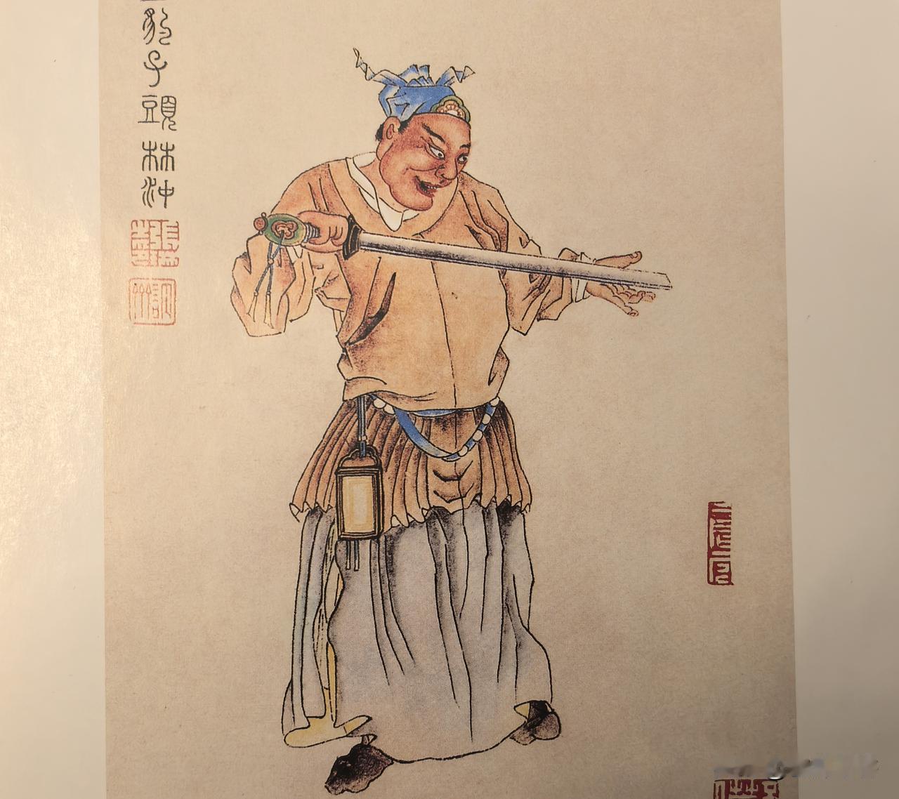 豹子头林冲和燕人张翼德长的一模一样，张飞对得起他的长相，豹头环眼，看着就吓人，勇