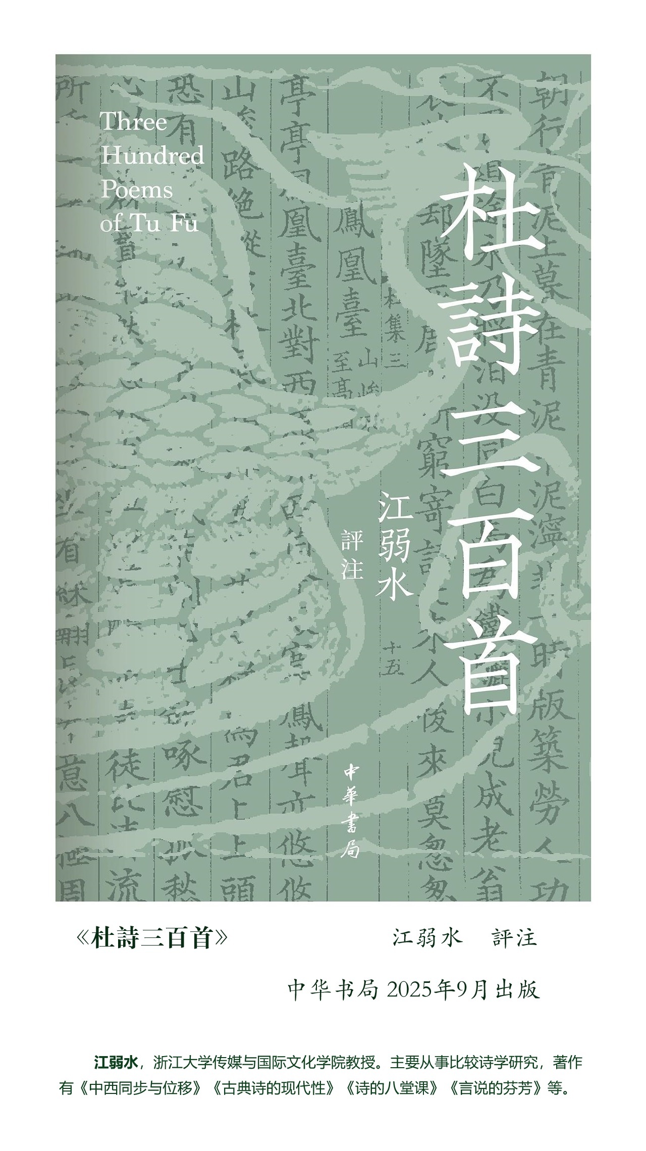 书摘【杜甫“是最會寫詩，或者説，詩寫得最好的人” ——读江弱水评注《杜诗三百首》