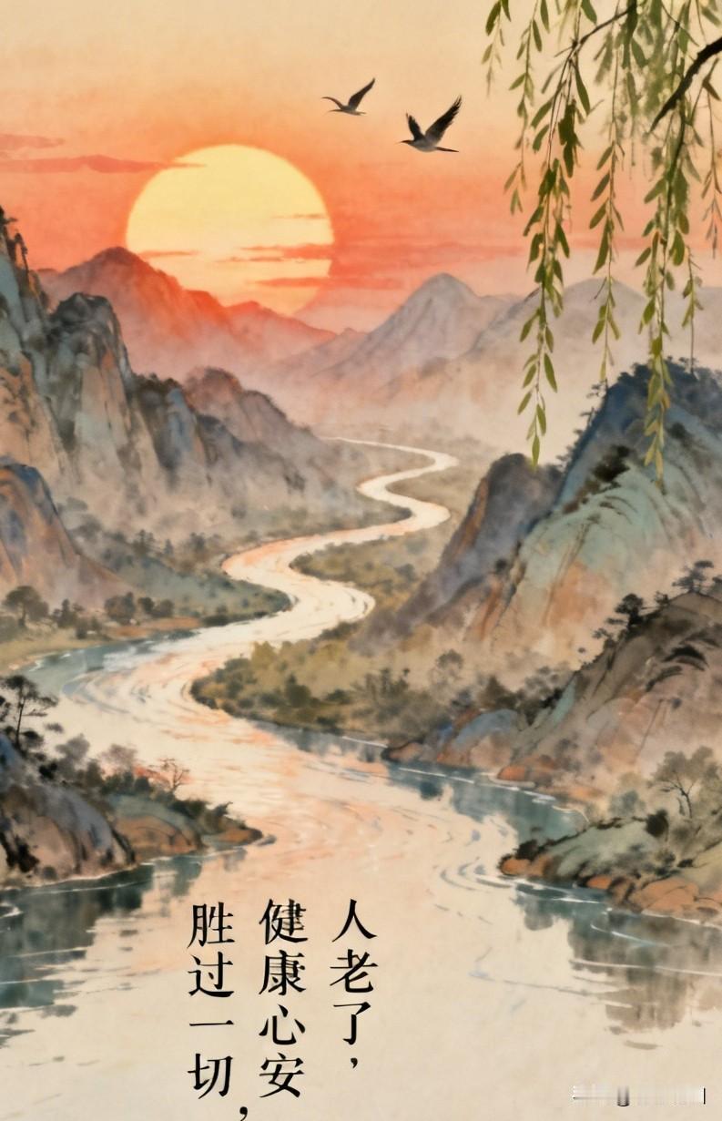 年轻时追名逐利，总想争个高低，到老才明白，荣华富贵都是浮云。
 
身体无病痛，是