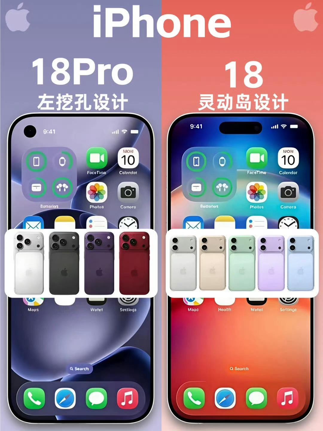iPhone18Pro外观放弃药丸屏两个挖孔位置这么放在一起真就妥妥的年代感，几