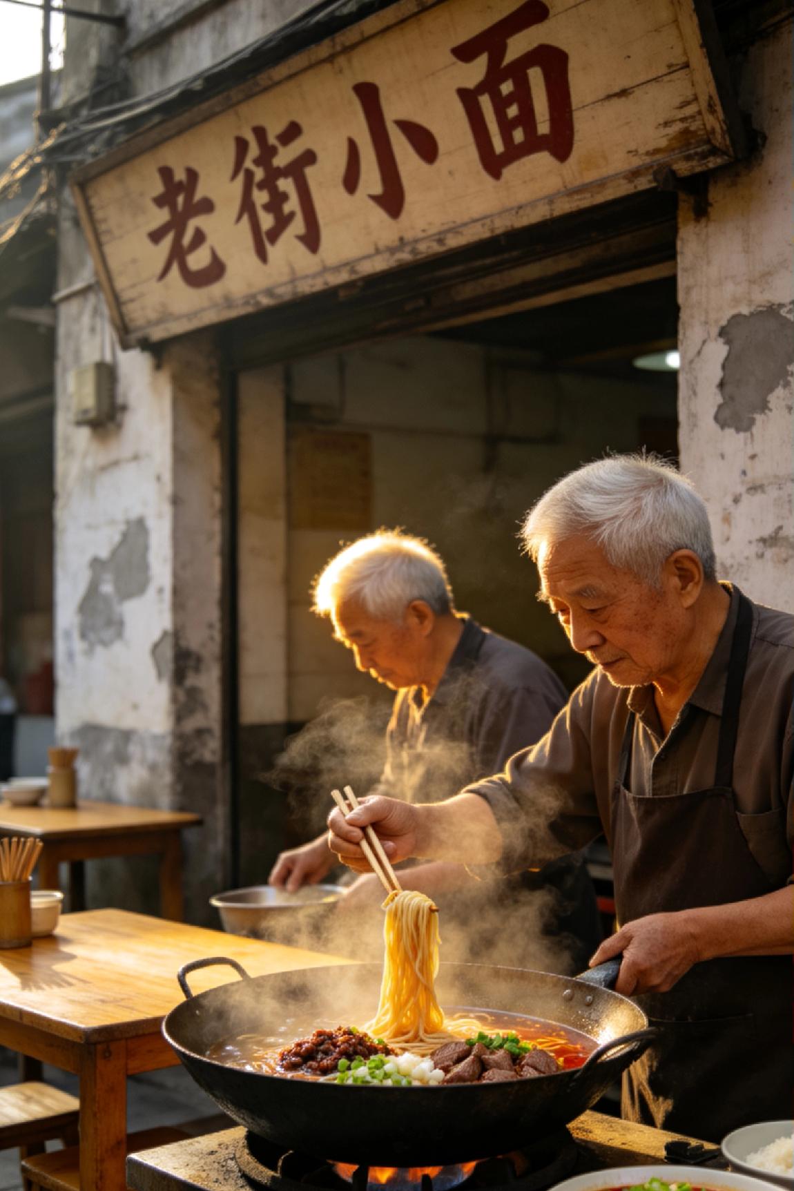 街角老面馆，煮的是满街乡愁！
 
各位哥老倌、各位姊妹伙，今天闲来无事，跟大家摆