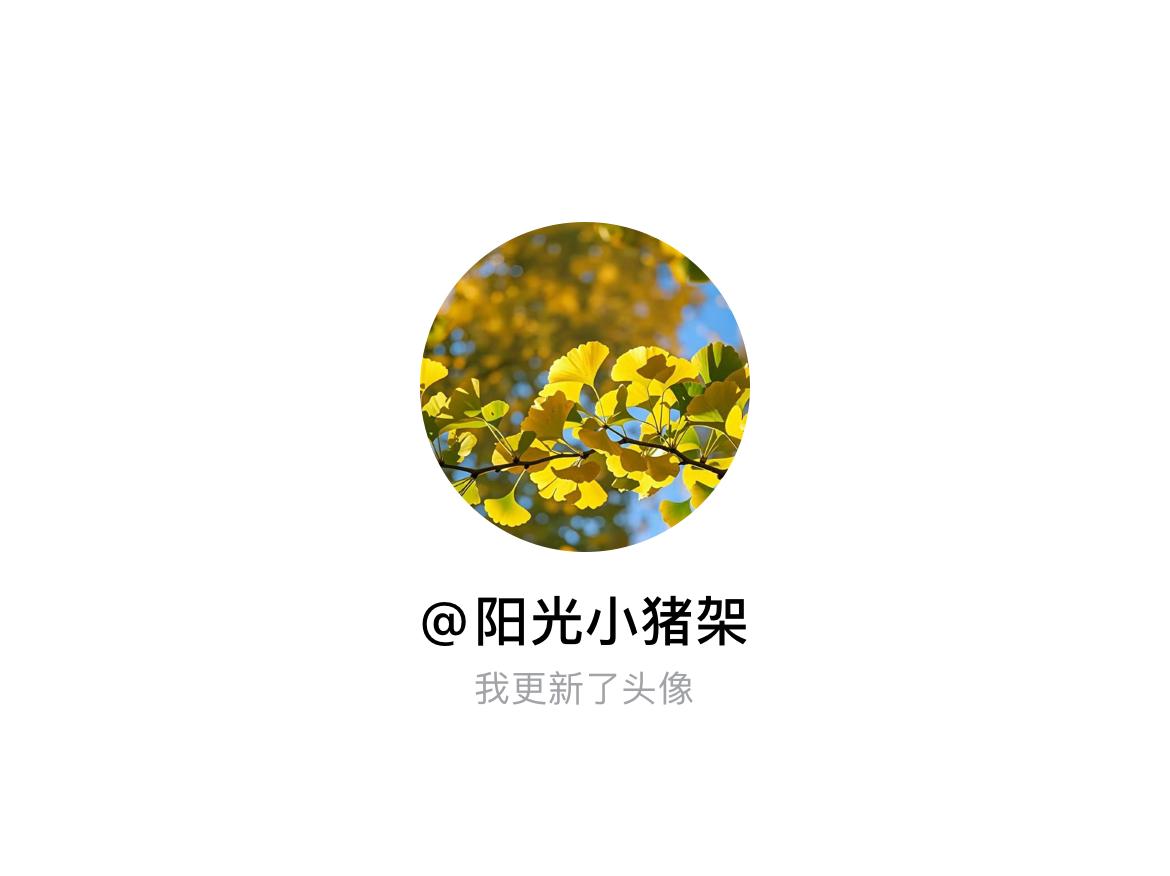 快来看看我新换的头像吧