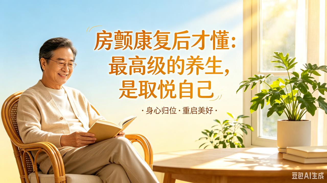 房颤康复后才懂：最高级的养生，是取悦自己

熬过房颤紊乱、心慌失眠、反复就医的日