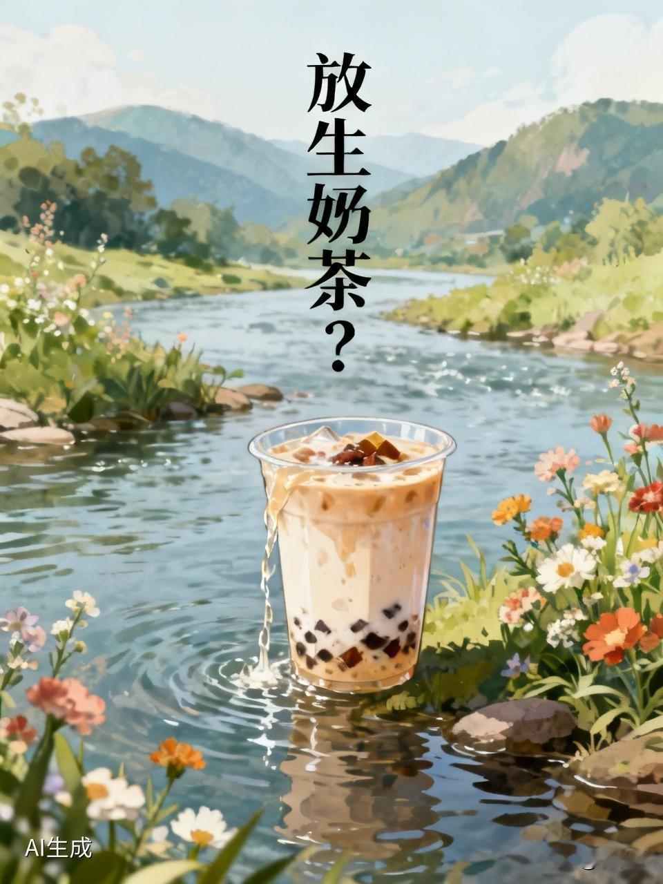 水务部门回应放生奶茶？我看是该把你自己“放生”到精神病院！

见过放生鱼的，见过