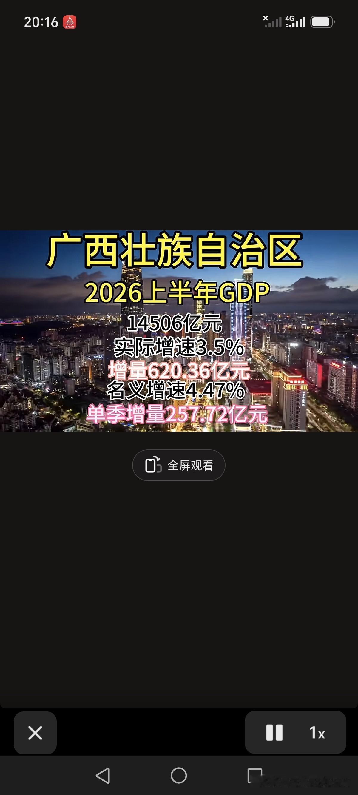 千呼万唤之下，广西2026年上半年GDP数据终于揭晓！
总体而言表现平平，基本达
