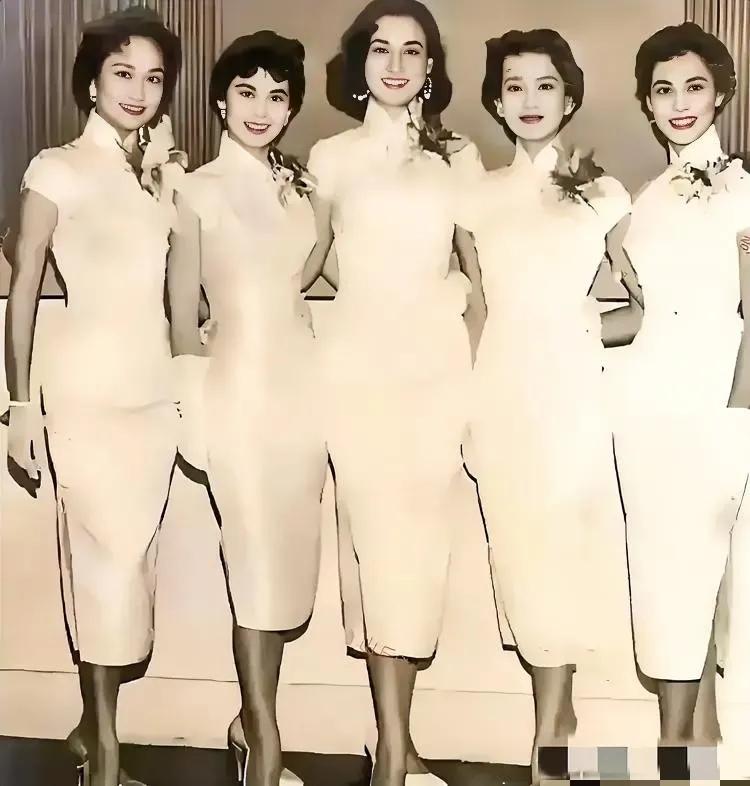 五个美女，虽然一个都不认识，但是个个天使容颜，由内到外的美。颜值气质，也许比不上
