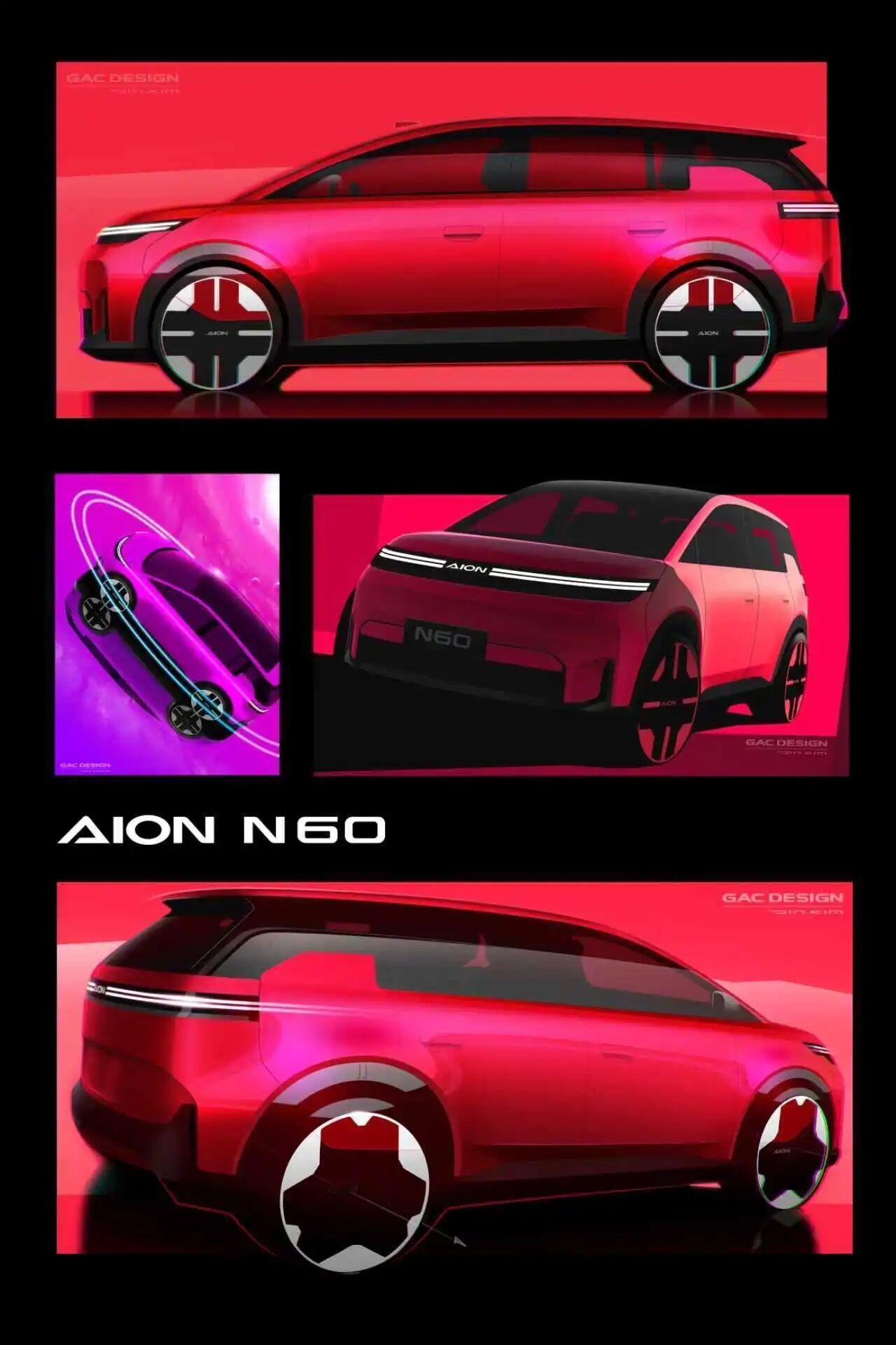 埃安全新N60手稿出炉，这车样子车头像不像极氪MIX的车头风格？另外，看样子，个