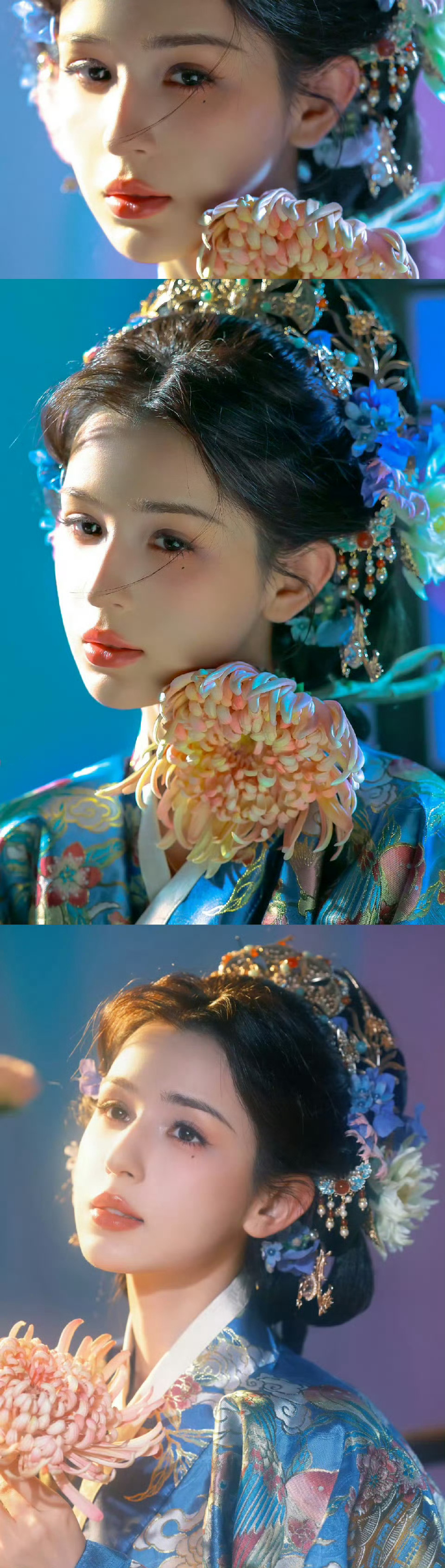 哈妮克孜美得像油画哈妮克孜的古装造型太绝了！这张脸简直是为古风而生的，抬眼间的娇