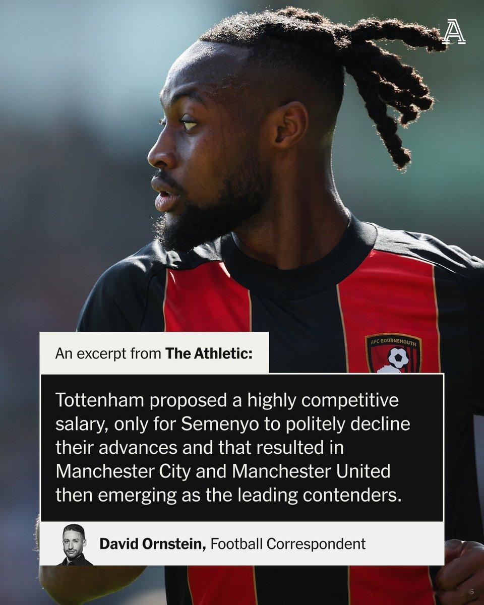 David Ornstein：在冬窗开启前，讨论度最高的名字之一是伯恩茅斯边锋塞