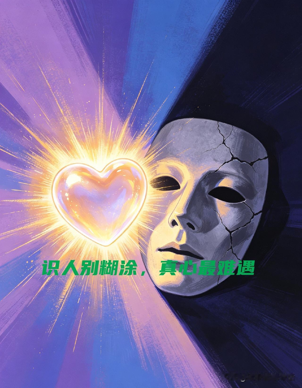 识人别糊涂，真心最难遇
 
千万别再看错人心，分清谁真心待你，谁只是表面客套。
