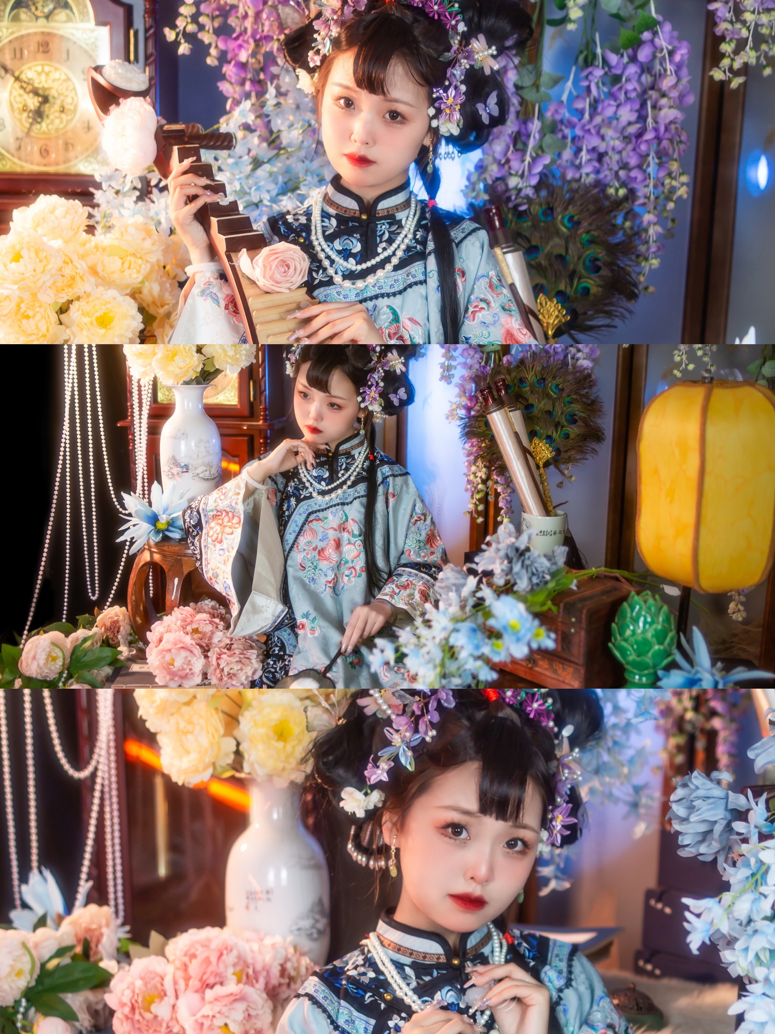古风摄影｜清汉女妆造​郎世宁画中的东方少女📷翼小君出镜#天津约拍[超话]##北